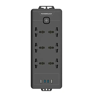 چند راهی برق پاورولوژی ‏Powerology 6AC 2500W Power Strip